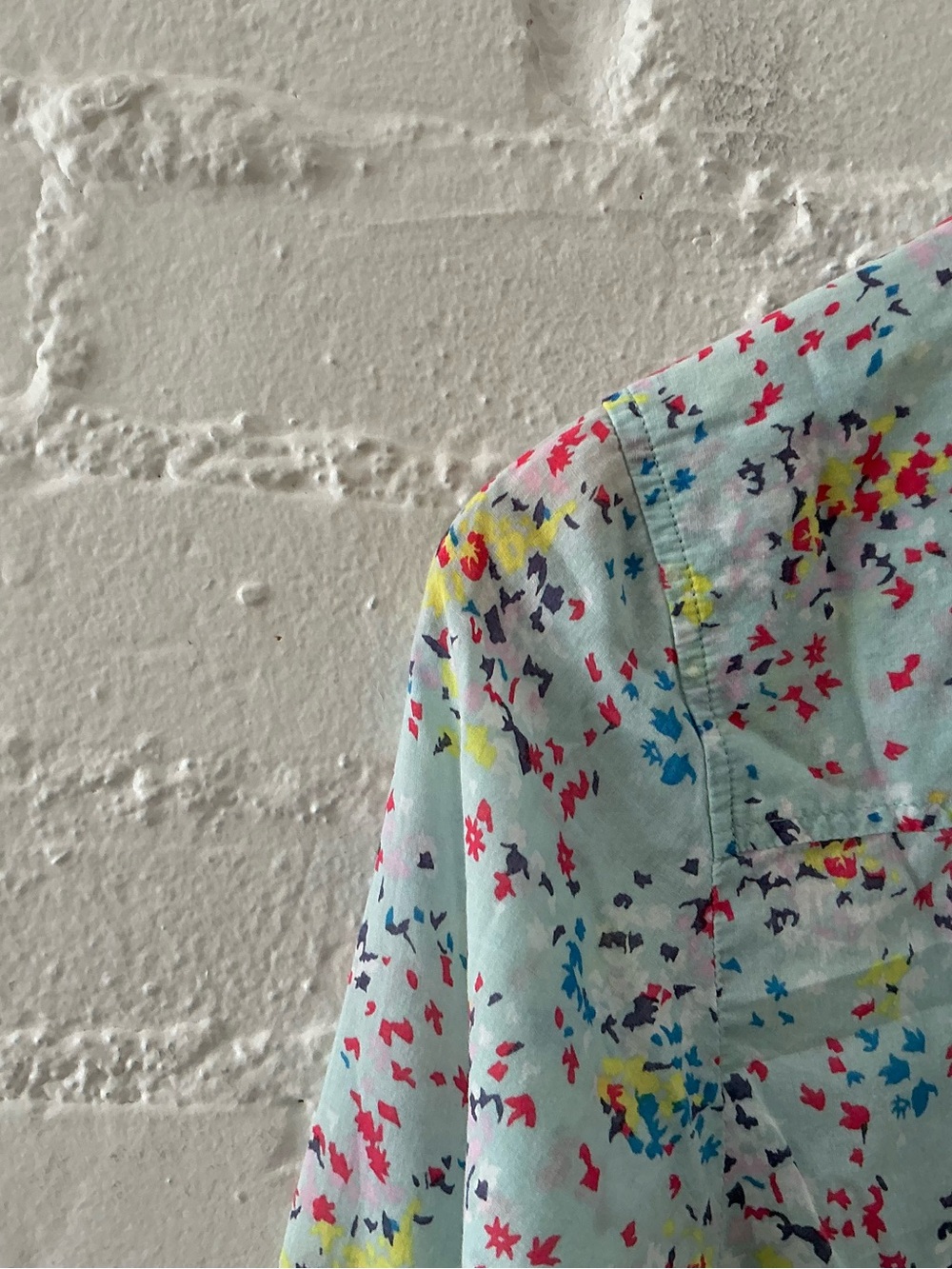 Boden Floral Button Front Shirt Sienna Colorful Ditsy Print Cotton Blouse US 6 - Picture 9 of 11